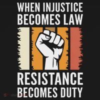 Resistance Is Duty Protest Quote Apparel Activist Gift Kids Long Sleeve Shirt thumb 2