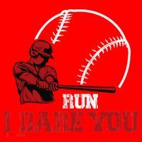 Run I Dare You Funny Baseball Catcher Baseball Player Lover Santa Hat thumb 1