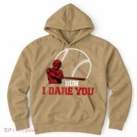 Run I Dare You Funny Baseball Catcher Baseball Player Lover Hoodie thumb 0