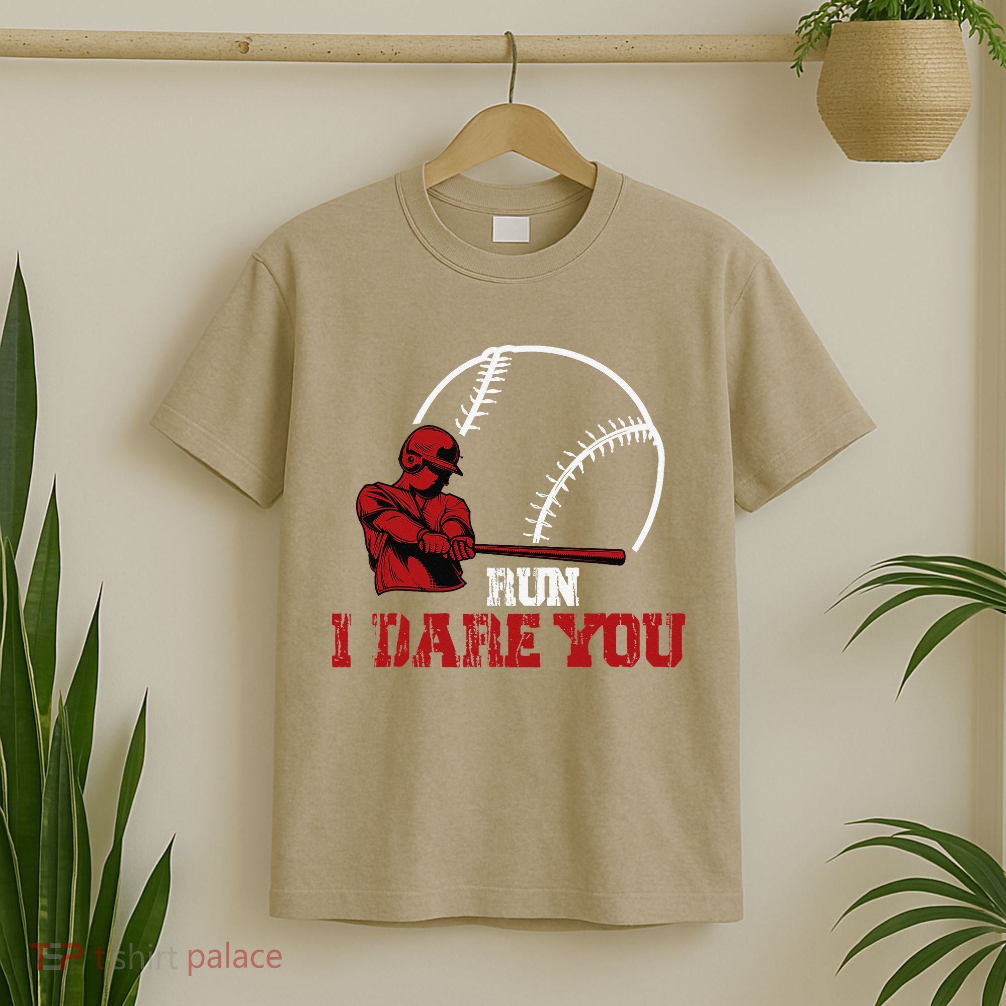 Run I Dare You Funny Baseball Catcher Baseball Player Lover T-Shirt