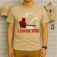 Run I Dare You Funny Baseball Catcher Baseball Player Lover T-Shirt thumb 6