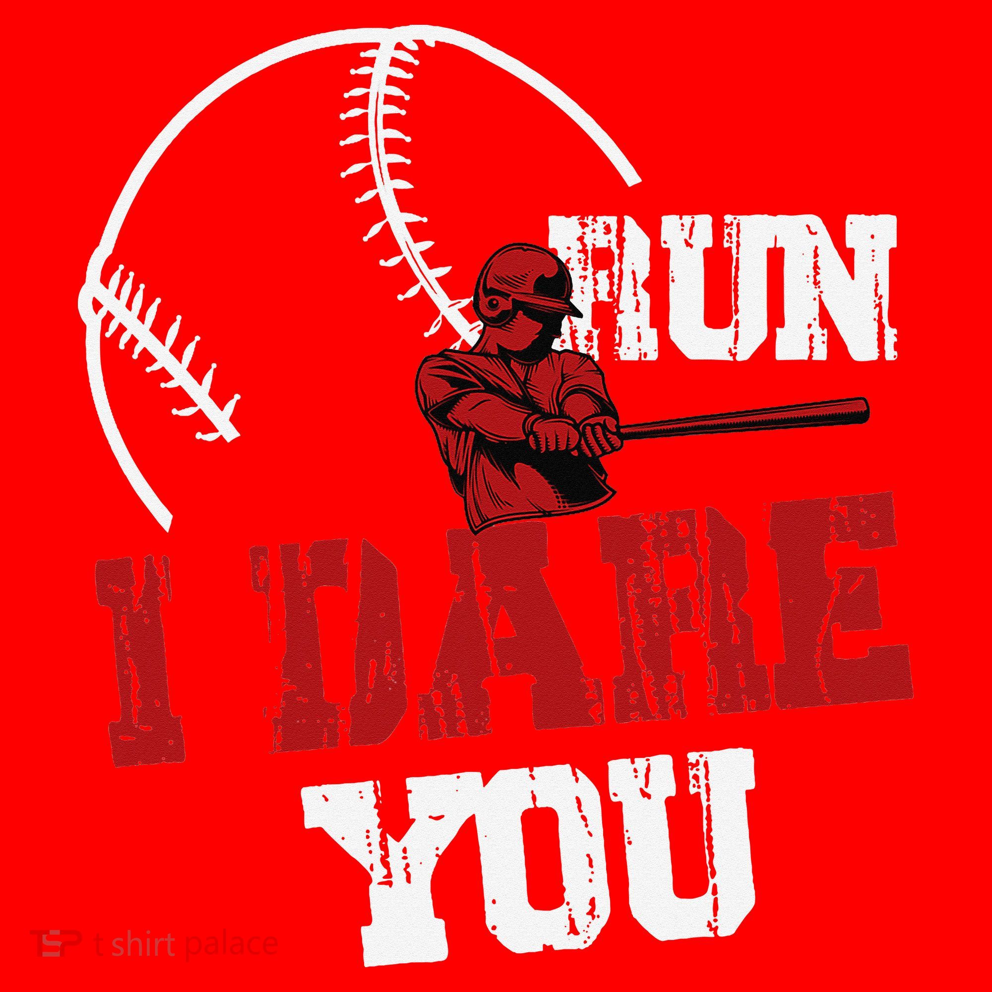Run I Dare You Funny Baseball Catcher Baseball Player Lover Santa Hat