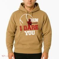 Run I Dare You Funny Baseball Catcher Baseball Player Lover Hoodie thumb 2
