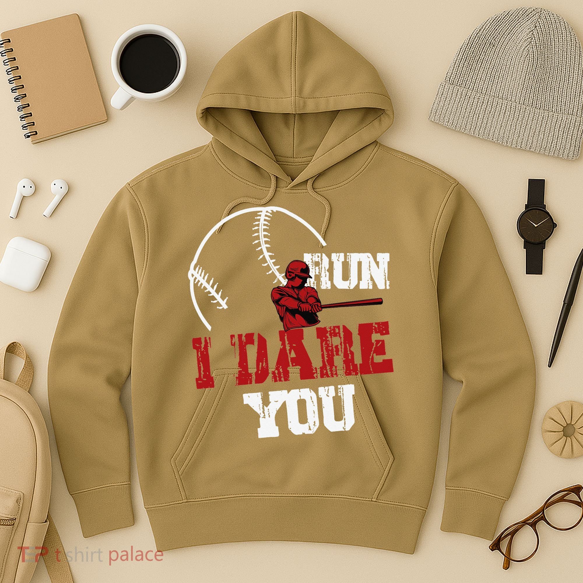 Run I Dare You Funny Baseball Catcher Baseball Player Lover Hoodie