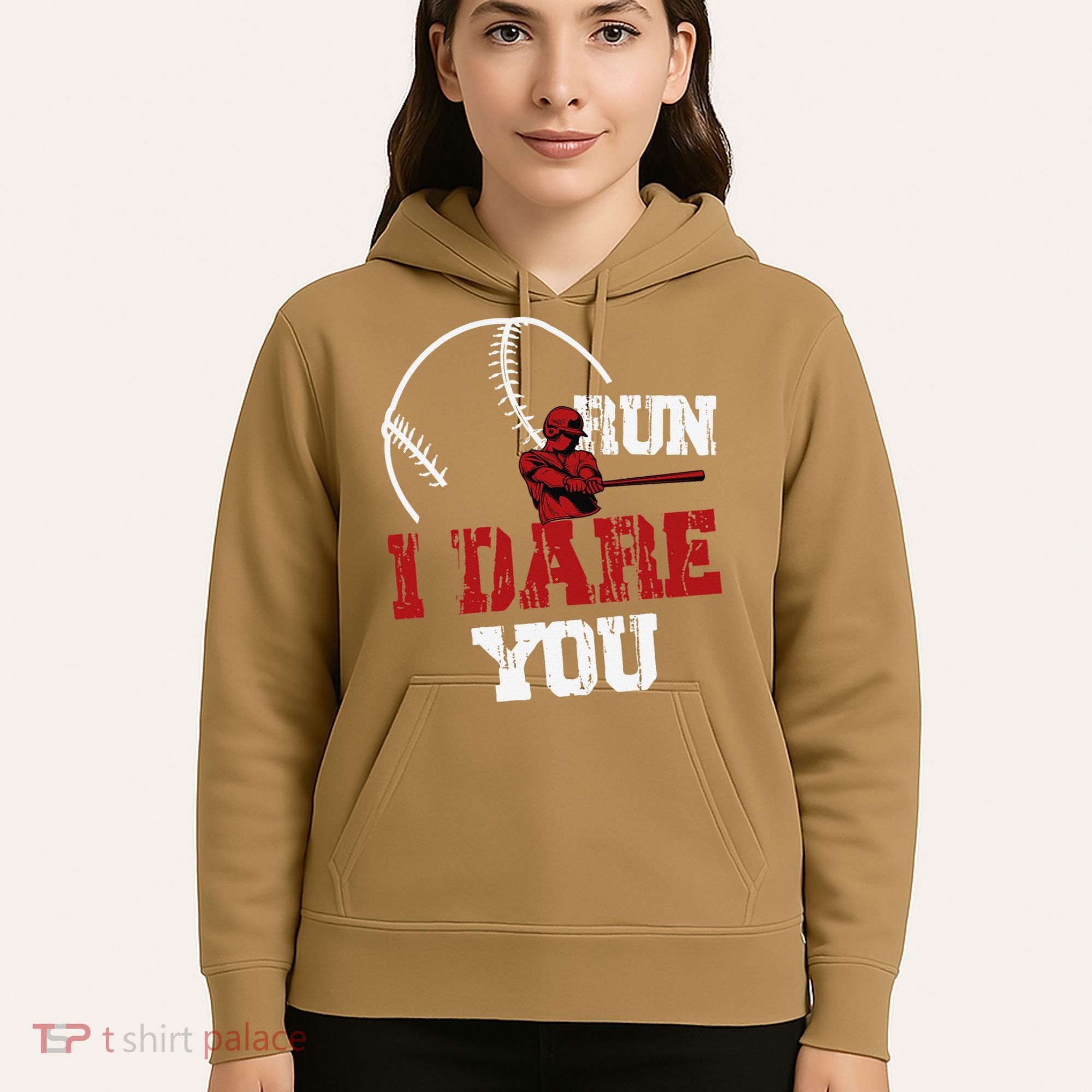 Run I Dare You Funny Baseball Catcher Baseball Player Lover Hoodie