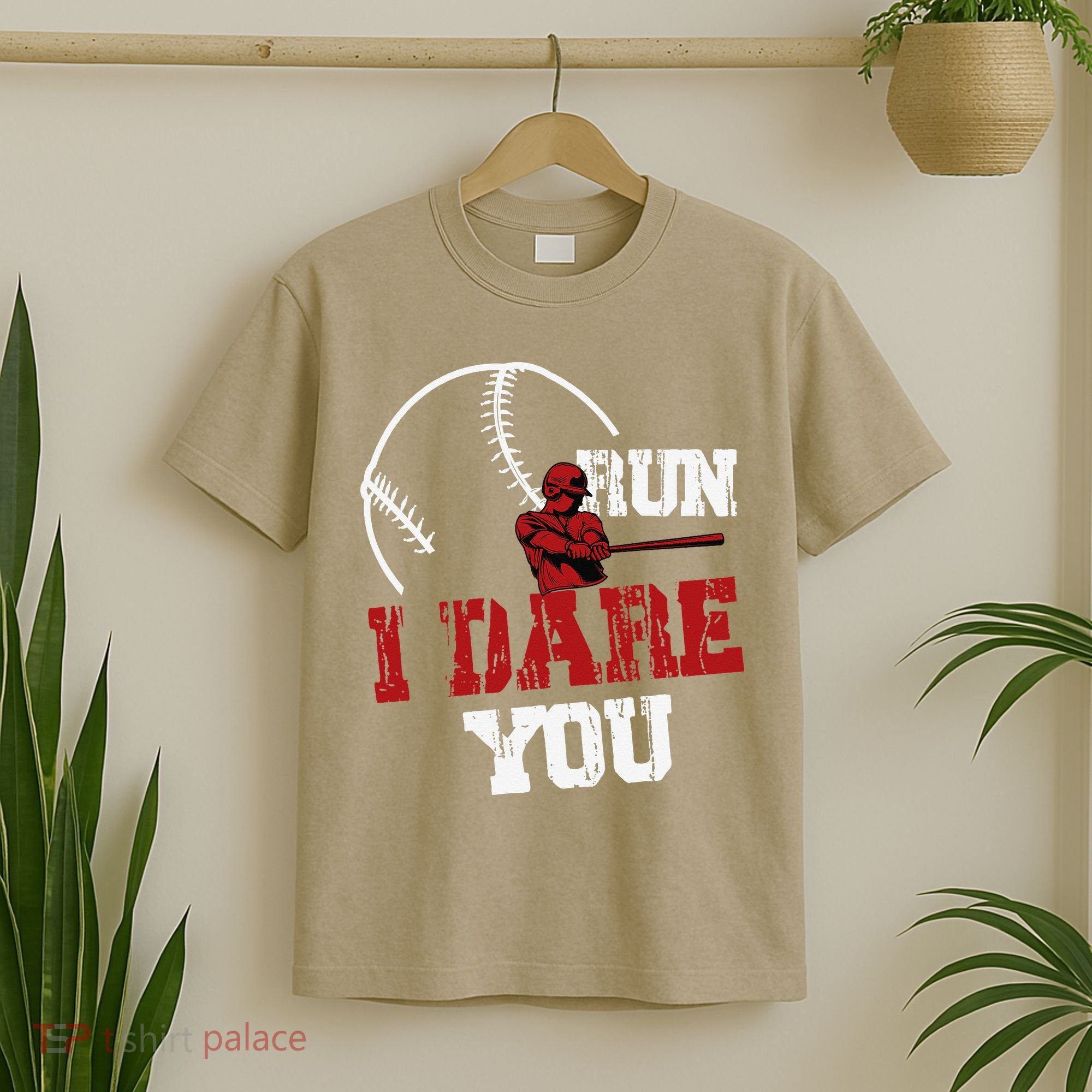 Run I Dare You Funny Baseball Catcher Baseball Player Lover T-Shirt