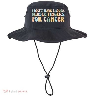 Retro I DonT Have Enough Middle Fingers For Cancer Bucket Hat