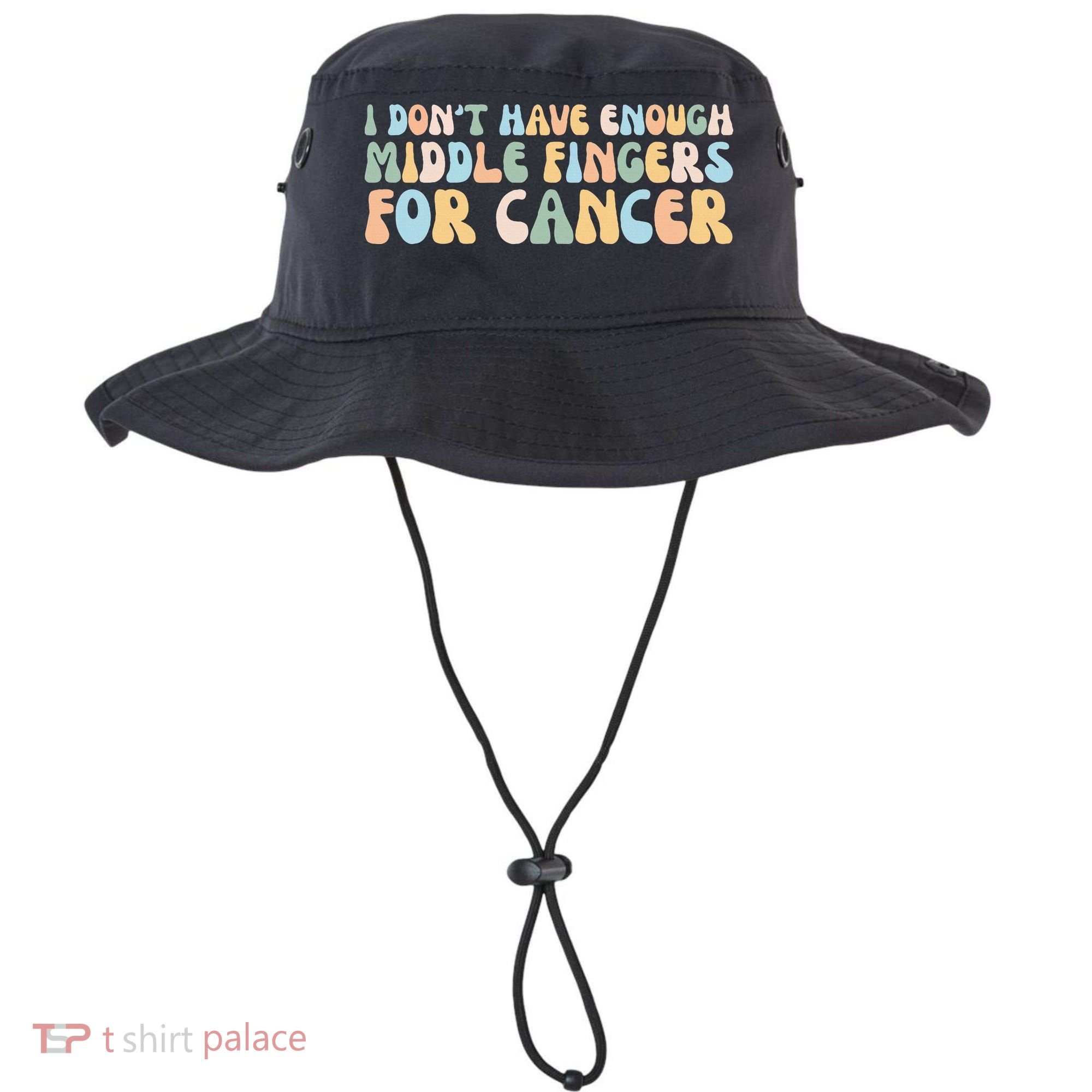Retro I DonT Have Enough Middle Fingers For Cancer Bucket Hat