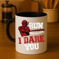 Run I Dare You Funny Baseball Catcher Baseball Player Lover Coffee Mug thumb 4