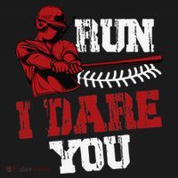 Run I Dare You Funny Baseball Catcher Baseball Player Lover Women's Hoodie thumb 2