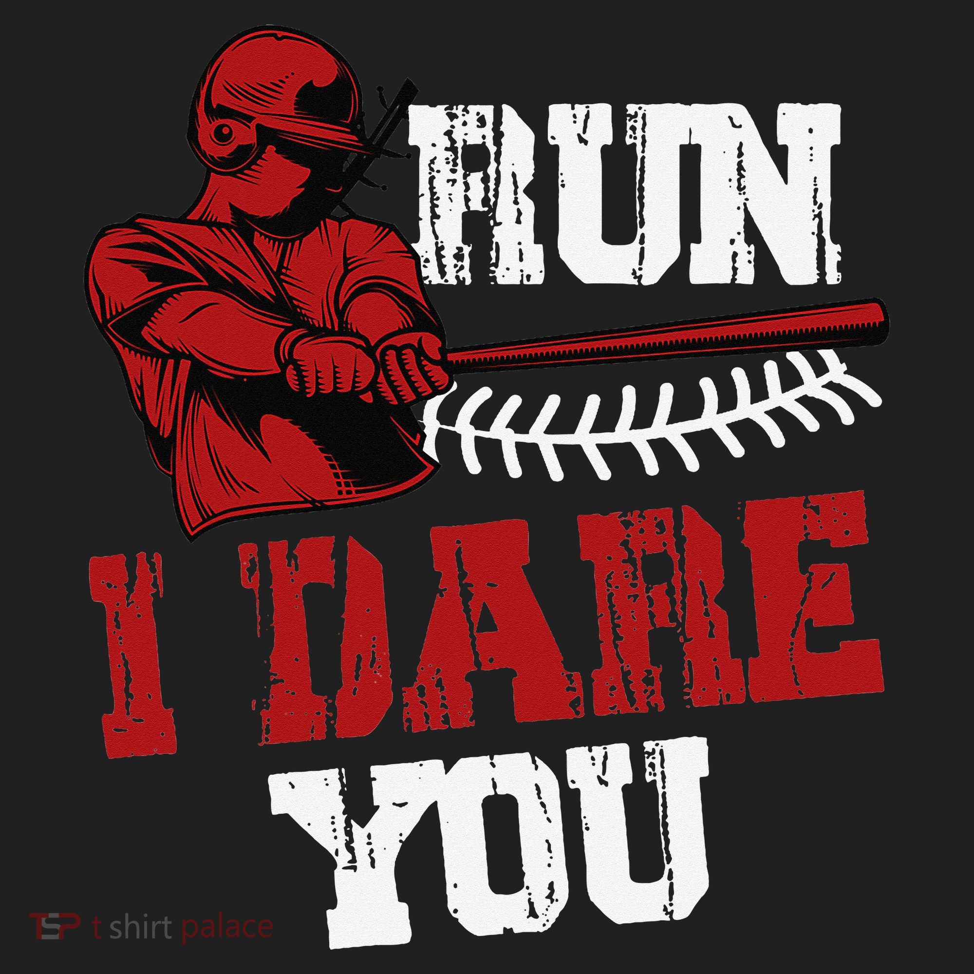 Run I Dare You Funny Baseball Catcher Baseball Player Lover Golf Towel