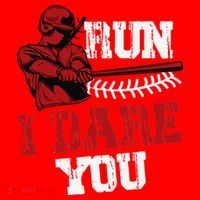 Run I Dare You Funny Baseball Catcher Baseball Player Lover Santa Hat thumb 1