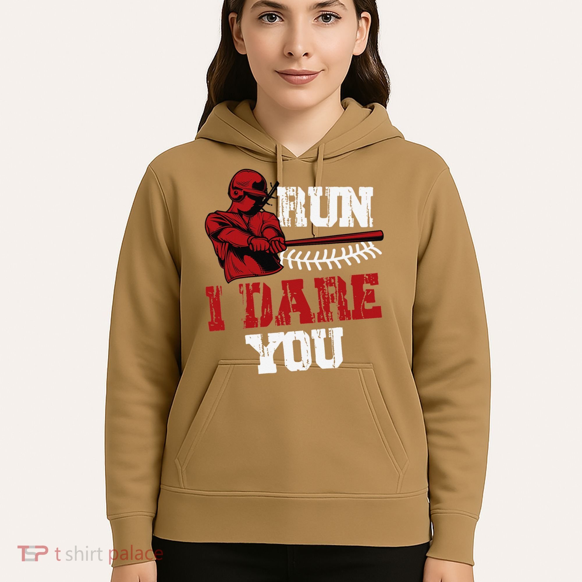 Run I Dare You Funny Baseball Catcher Baseball Player Lover Hoodie