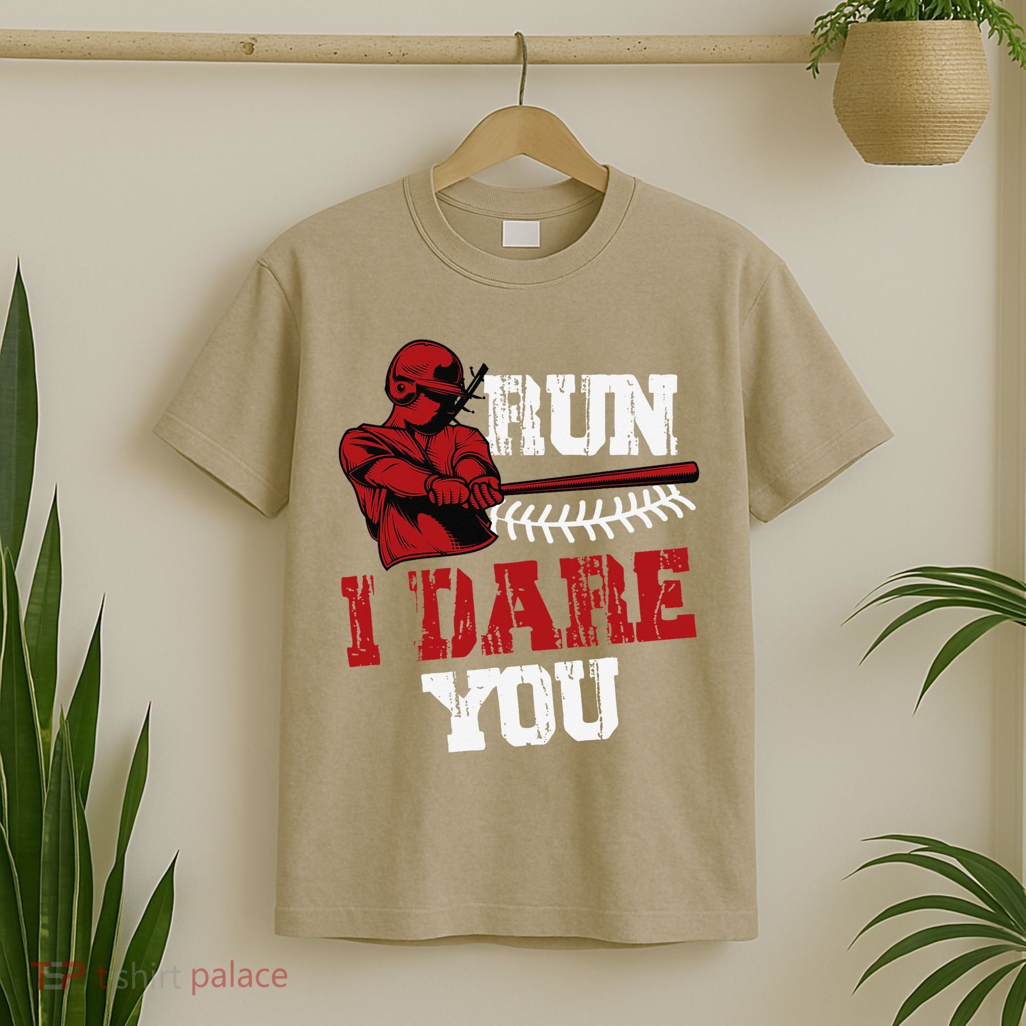 Run I Dare You Funny Baseball Catcher Baseball Player Lover T-Shirt