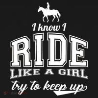 Ride Like A Girl Try To Keep Up Backpack thumb 2