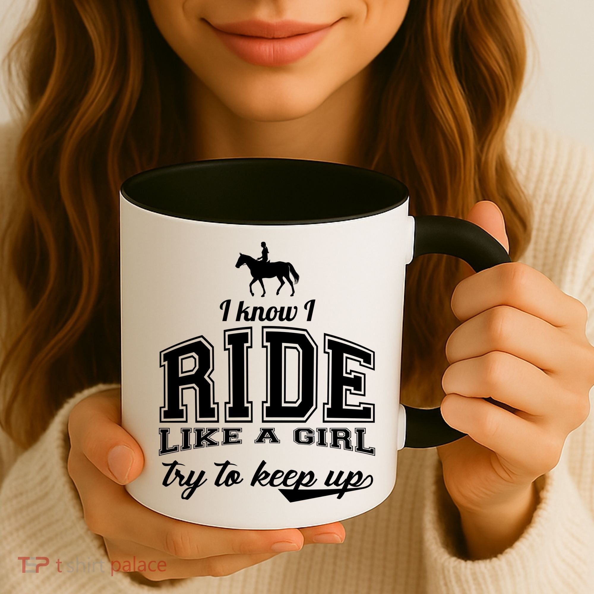 Ride Like A Girl Try To Keep Up Coffee Mug