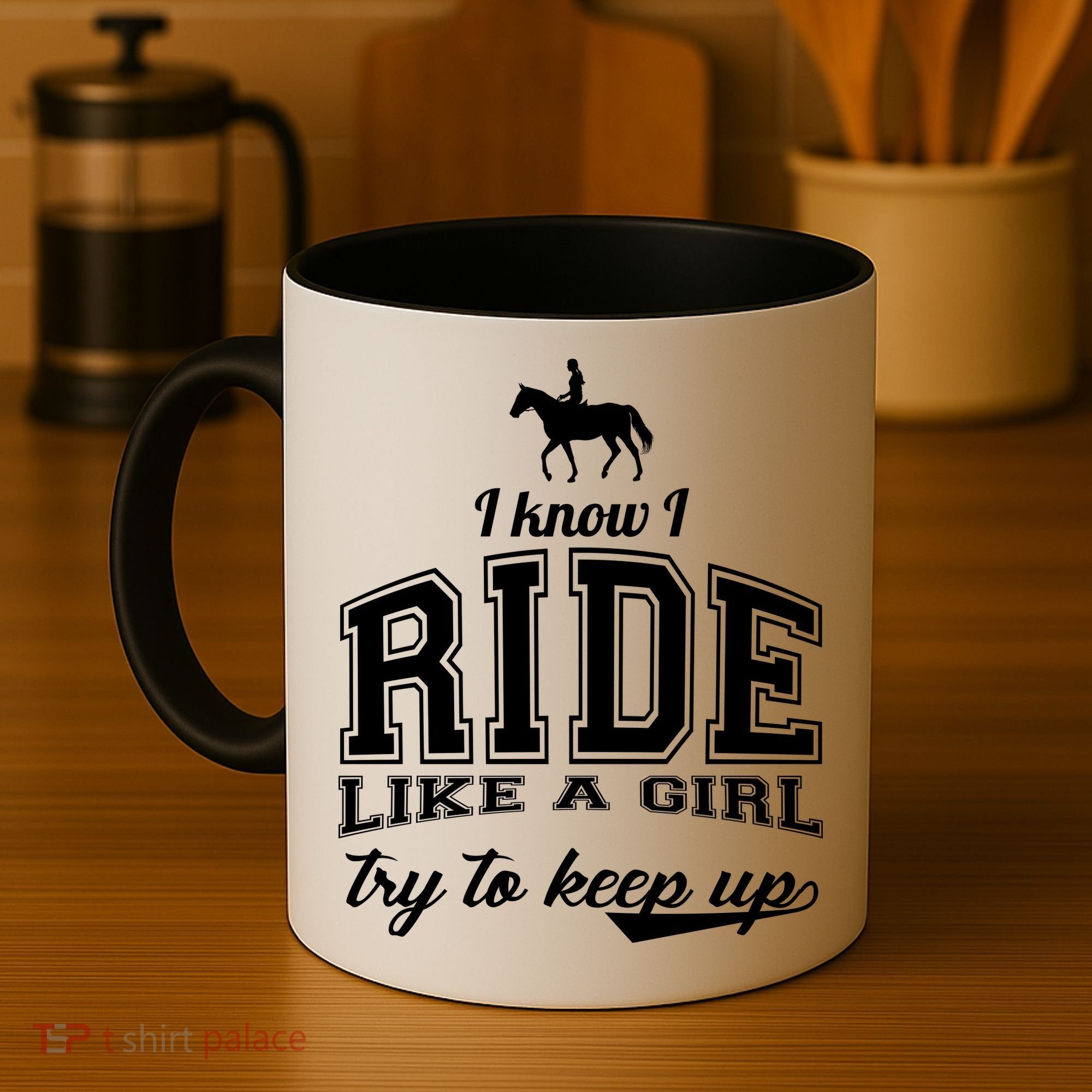 Ride Like A Girl Try To Keep Up Coffee Mug