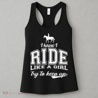 Ride Like A Girl Try To Keep Up Women's Tank Top thumb 3