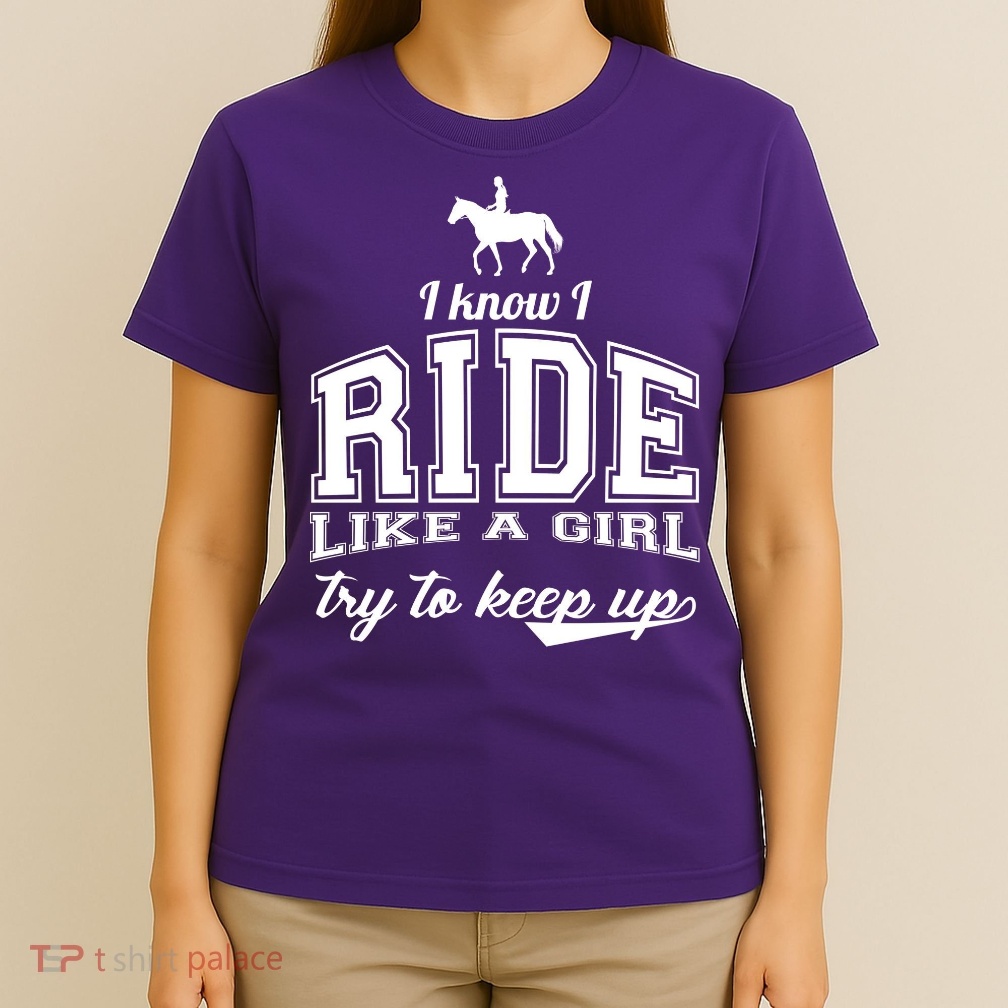 Ride Like A Girl Try To Keep Up T-Shirt