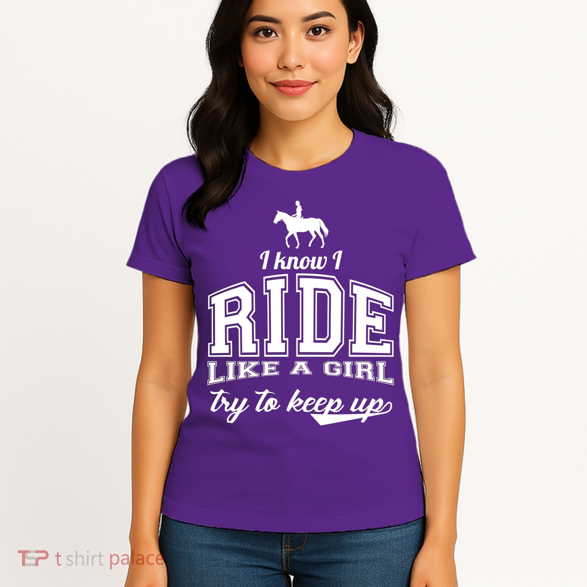 Ride Like A Girl Try To Keep Up Women's T-Shirt