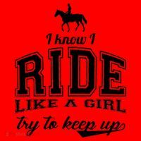 Ride Like A Girl Try To Keep Up Santa Hat thumb 1