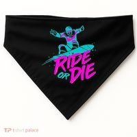 Ride Or Die Snow Boarding USA-Made Doggie Bandana thumb 0