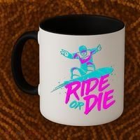 Ride Or Die Snow Boarding Coffee Mug thumb 2