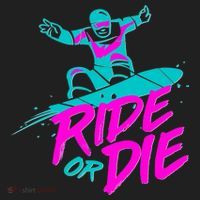 Ride Or Die Snow Boarding Golf Towel thumb 3