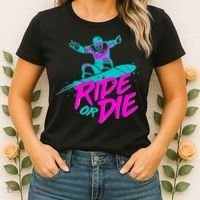 Ride Or Die Snow Boarding Women's T-Shirt thumb 2