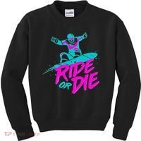 Ride Or Die Snow Boarding Kids Sweatshirt thumb 0