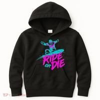 Ride Or Die Snow Boarding Kids Hoodie thumb 0