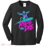 Ride Or Die Snow Boarding Kids Long Sleeve Shirt thumb 0