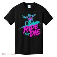 Ride Or Die Snow Boarding Kids T-Shirt thumb 0