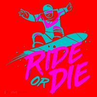 Ride Or Die Snow Boarding Santa Hat thumb 1