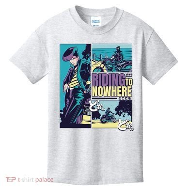 Riding Nowhere Anime Kids T-Shirt