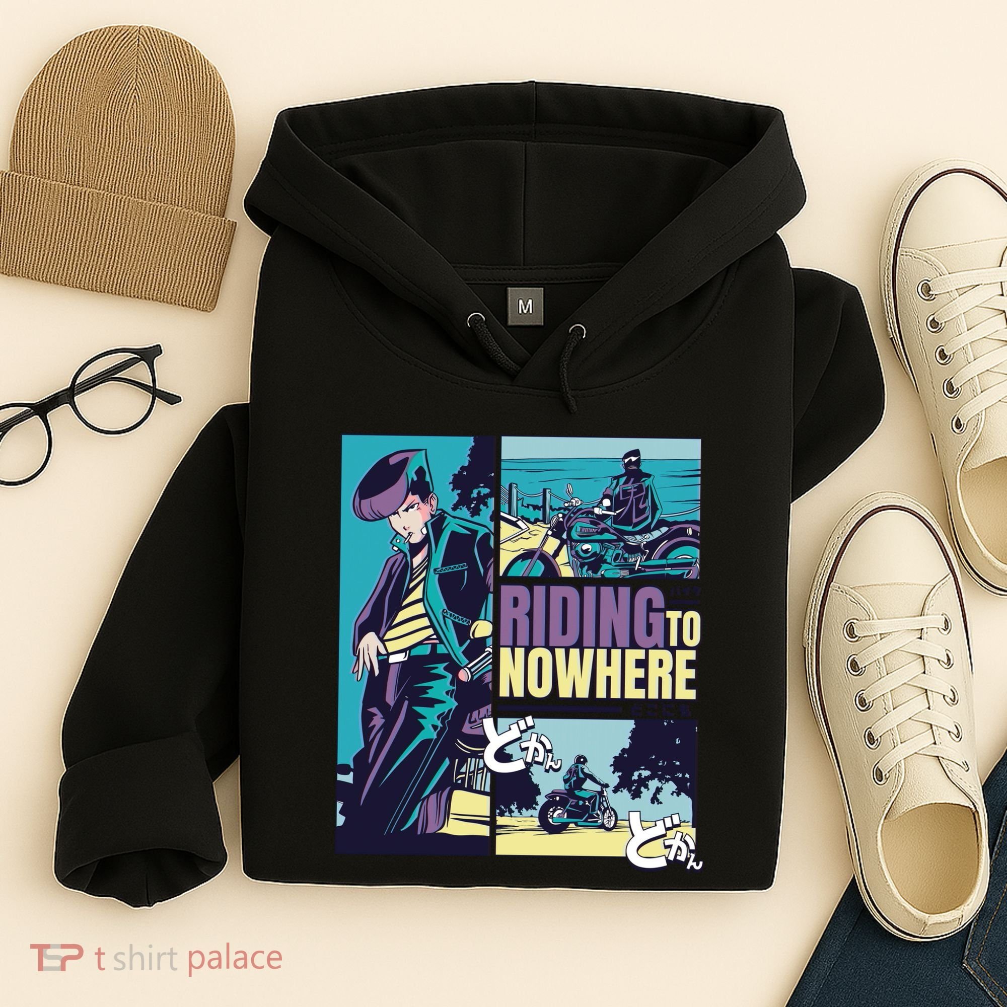 Riding Nowhere Anime Hoodie