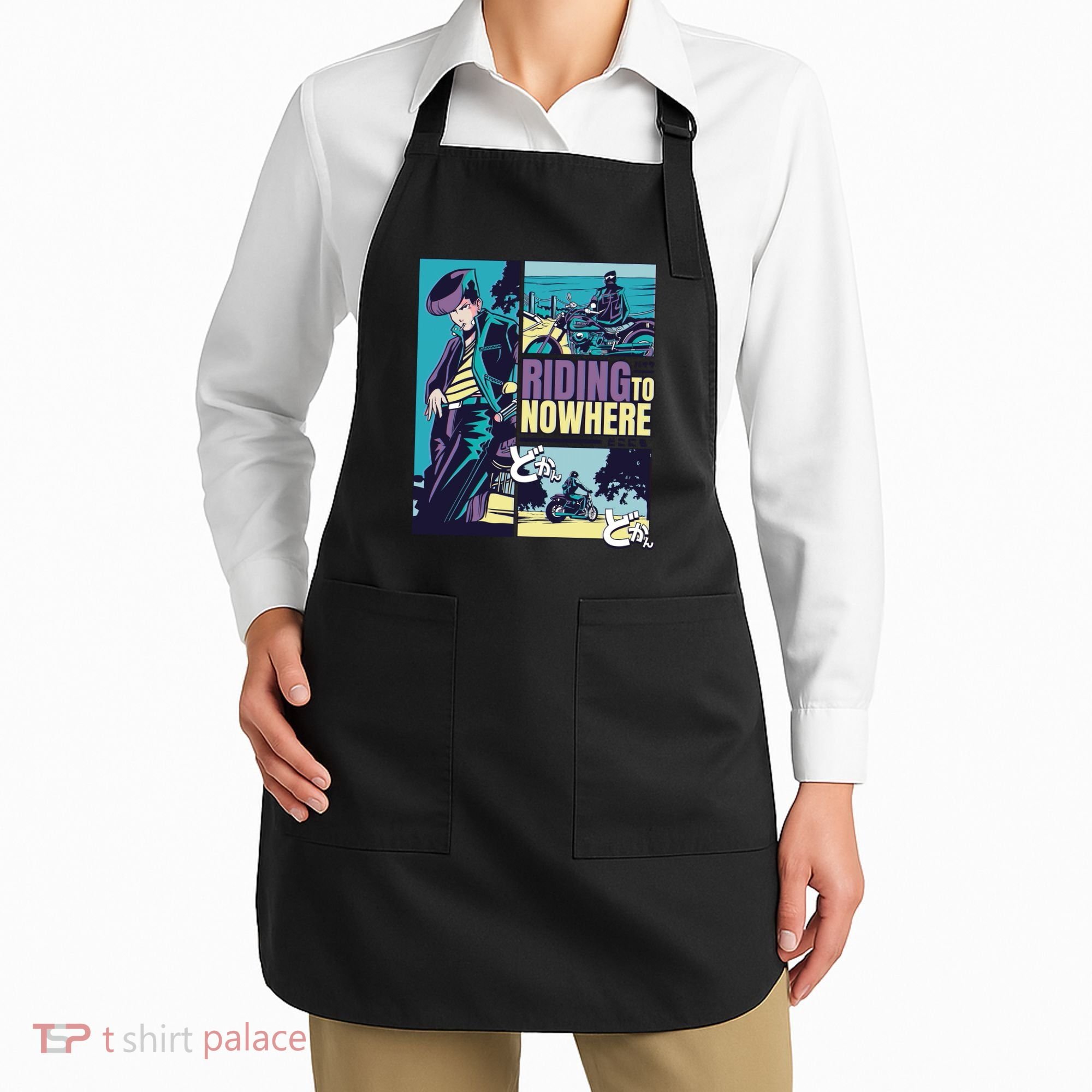 Riding Nowhere Anime Apron