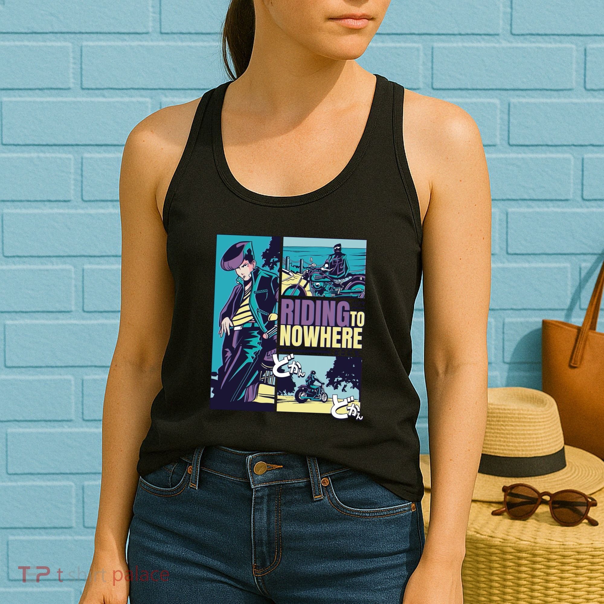 Riding Nowhere Anime Women's Tank Top