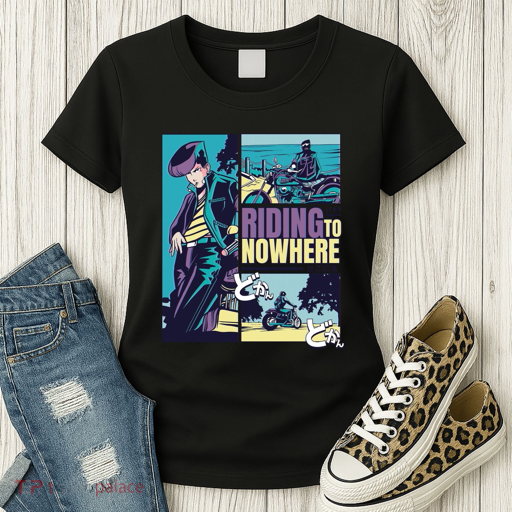Riding Nowhere Anime Women's T-Shirt