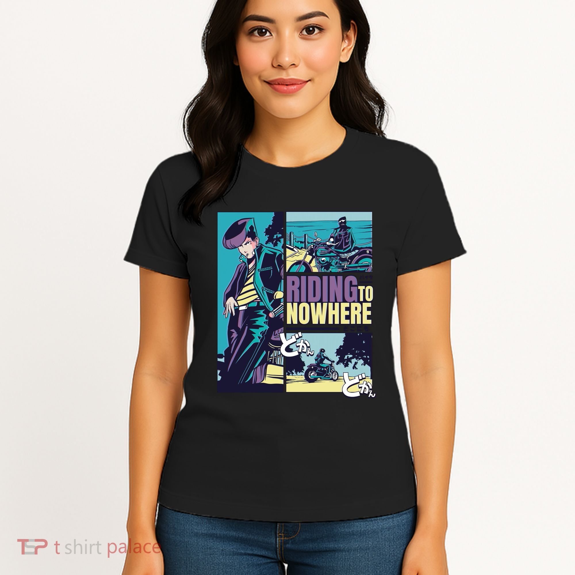 Riding Nowhere Anime Women's T-Shirt