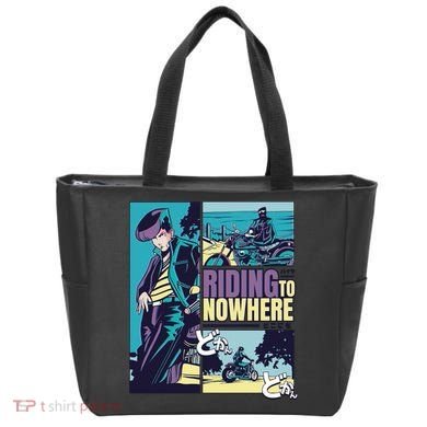 Riding Nowhere Anime Tote Bag