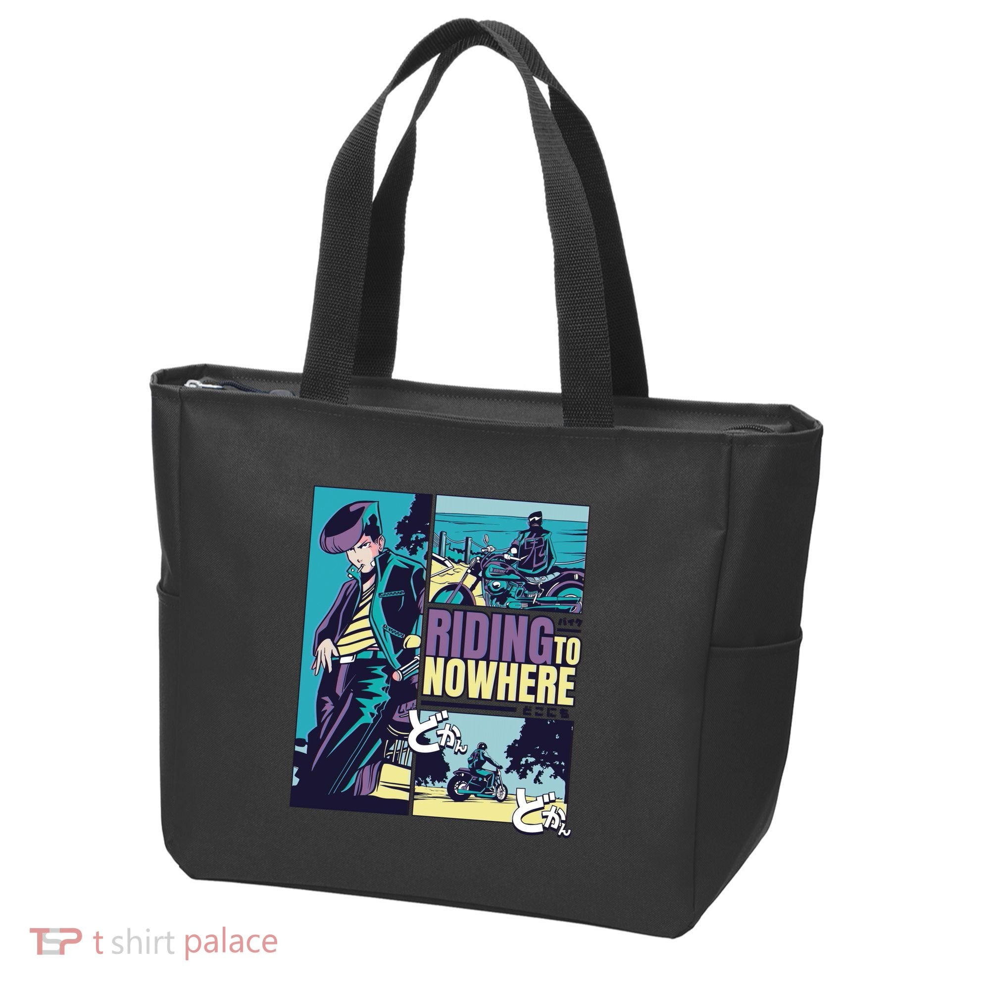 Riding Nowhere Anime Tote Bag