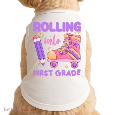 Rolling Into First Grade Cute Doggie Tank