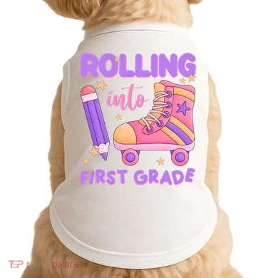 Rolling Into First Grade Cute Doggie Tank