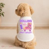 Rolling Into First Grade Cute Doggie Tank thumb 2
