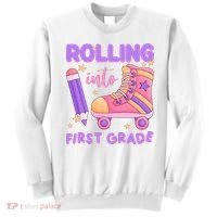 Rolling Into First Grade Cute Sweatshirt thumb 0