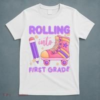 Rolling Into First Grade Cute T-Shirt thumb 5