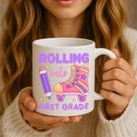 Rolling Into First Grade Cute Coffee Mug thumb 3
