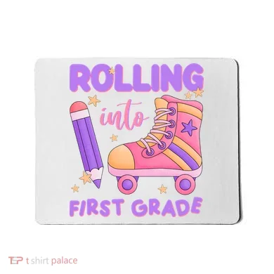 Rolling Into First Grade Cute Mousepad