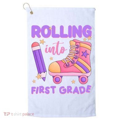 Rolling Into First Grade Cute Golf Towel